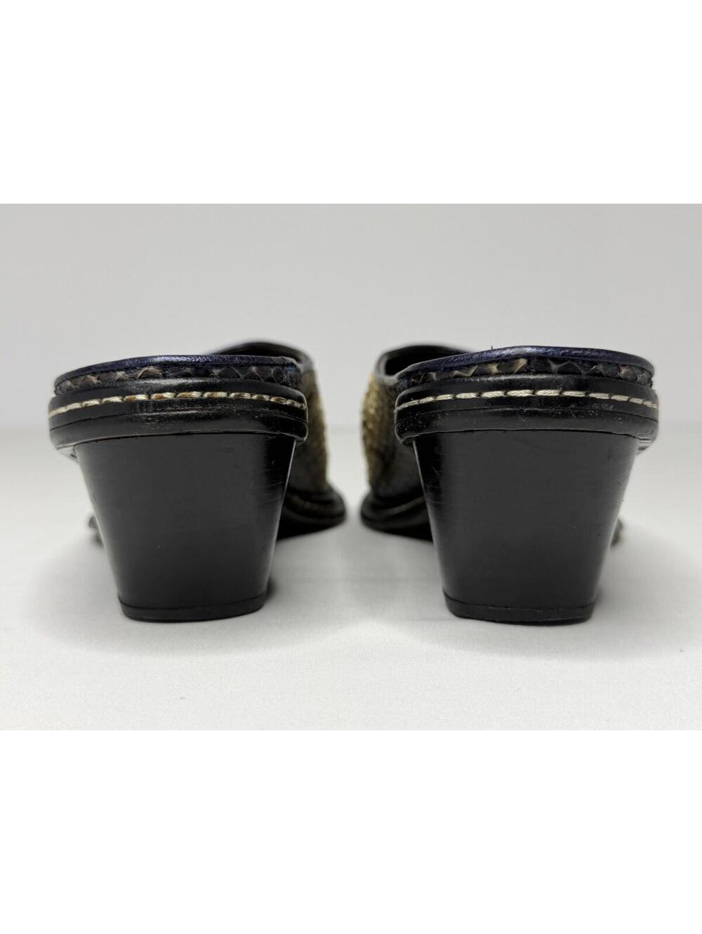 Donald J Pliner Size 6M Snake Skin Western Couture Collection Mule Italy P73C - Picture 3 of 14